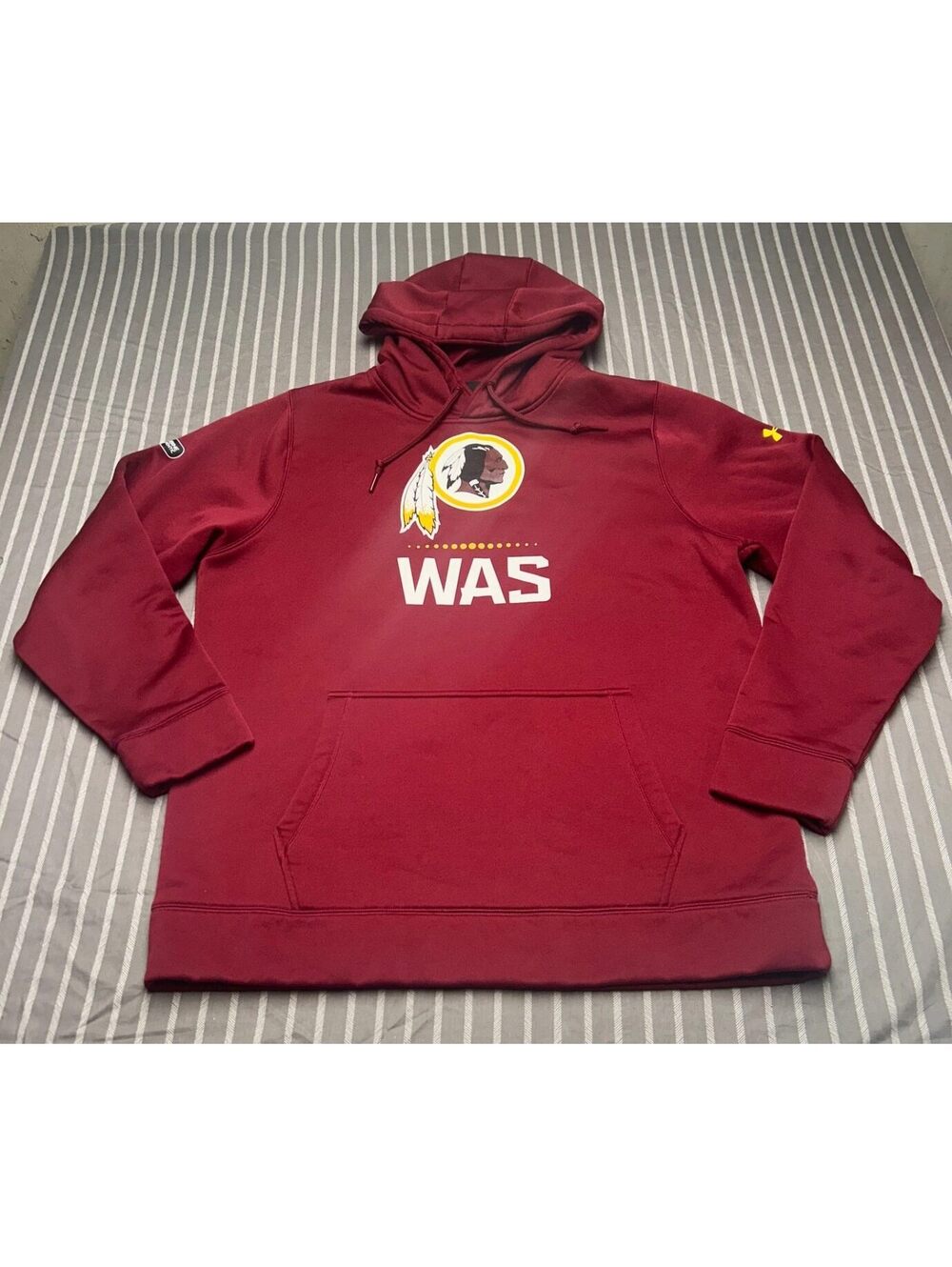 Under Armour Washington Redskins NFL Combine Authentic pullover hoodie Men's XL